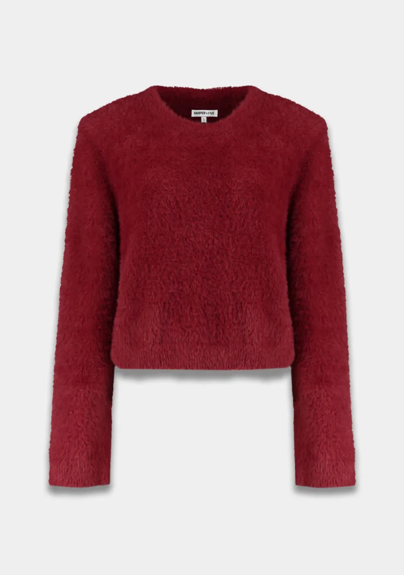 Nina Jumper van Harper & Yve, kleur Ruby Red
