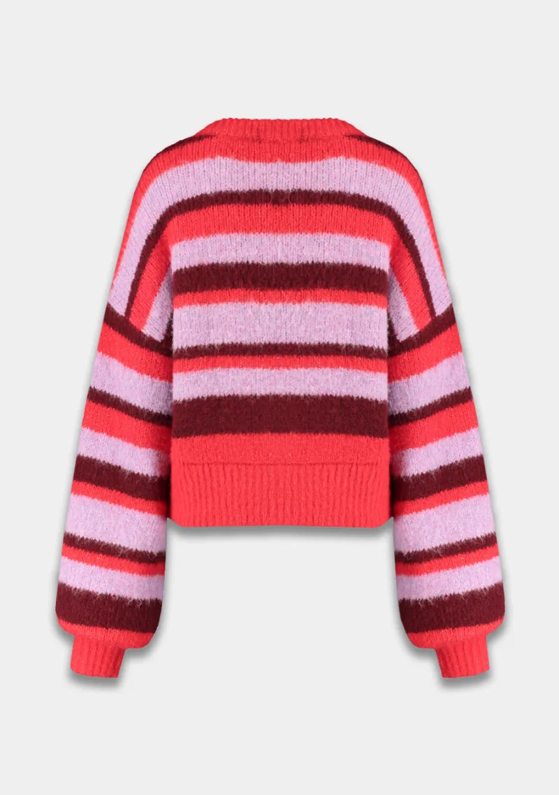 Vest Noor van Harper & Yve, kleur Stripe Muli Lila Love