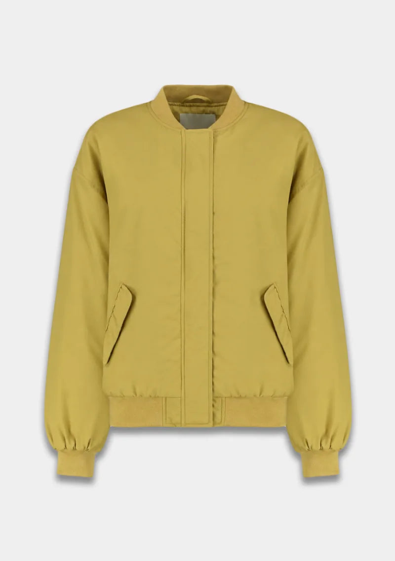 Bomberjack Nora van Harper & Yve, kleur Dirty Mustard