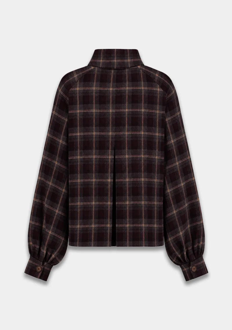 Rylee Coat van Harper & Yve, kleur Tipsy Red Check