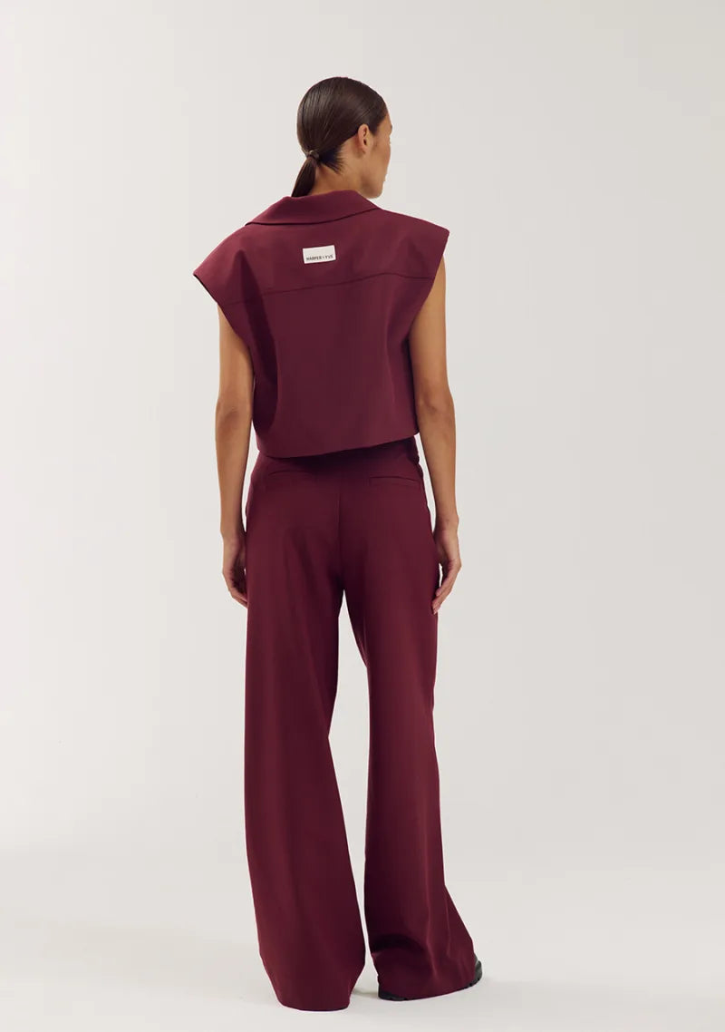 Sadie-Pants van Harper & Yve, kleur Tipsy Red