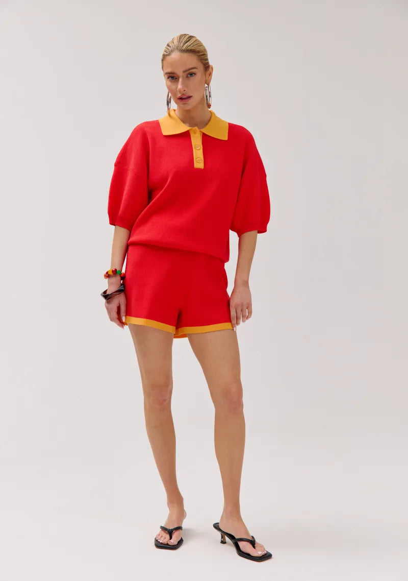 Top Sanny van Harper & Yve, kleur Poppy Red