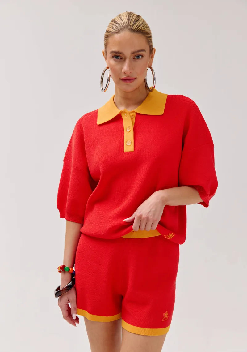 Top Sanny van Harper & Yve, kleur Poppy Red