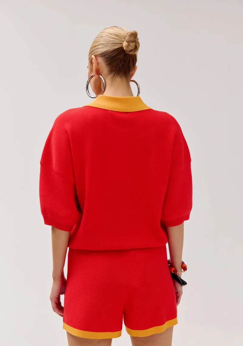 Top Sanny van Harper & Yve, kleur Poppy Red