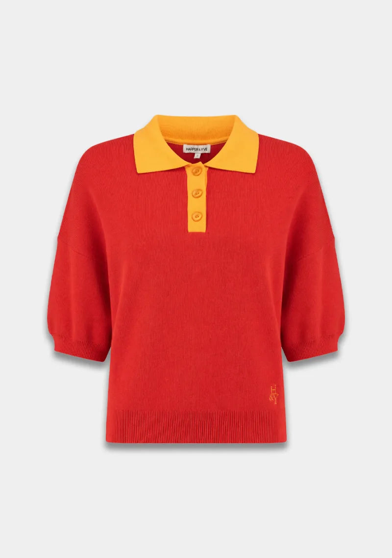 Top Sanny van Harper & Yve, kleur Poppy Red