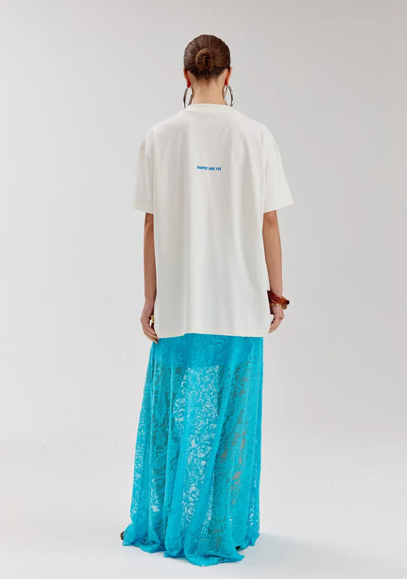T-shirt Solysombra van Harper & Yve, kleur Ecru