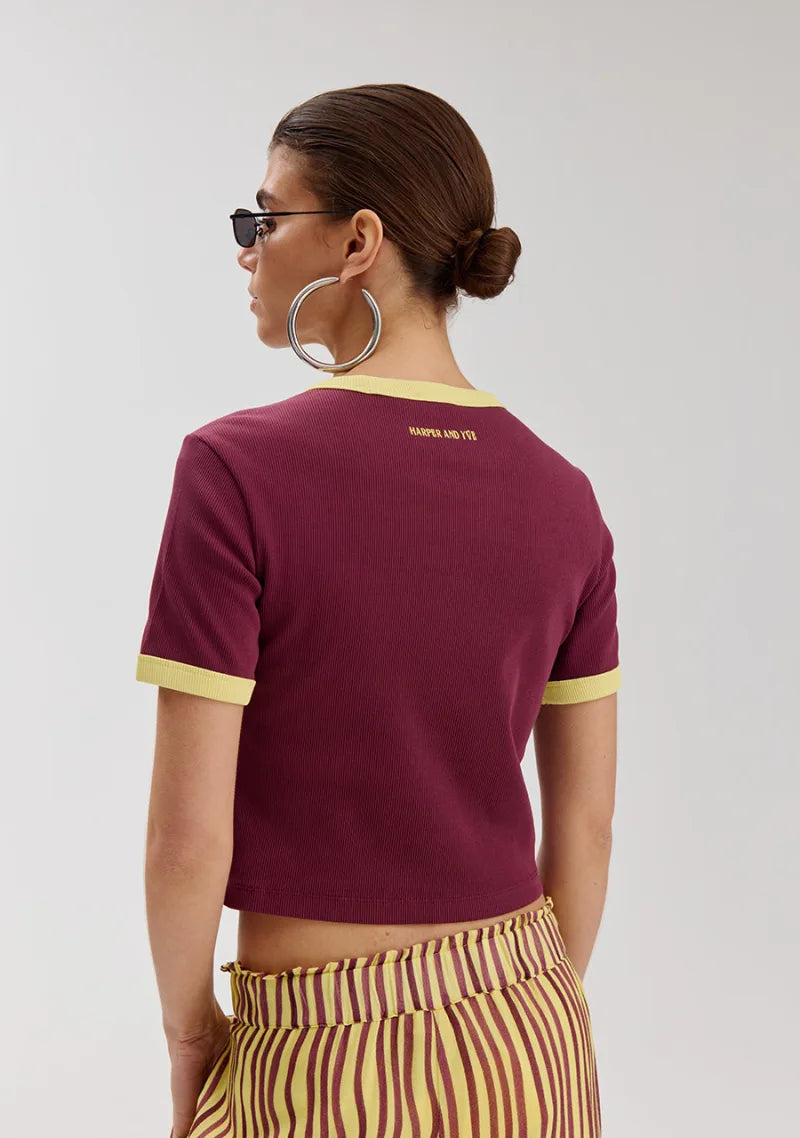 Top Sombra van Harper & Yve, kleur Cassis