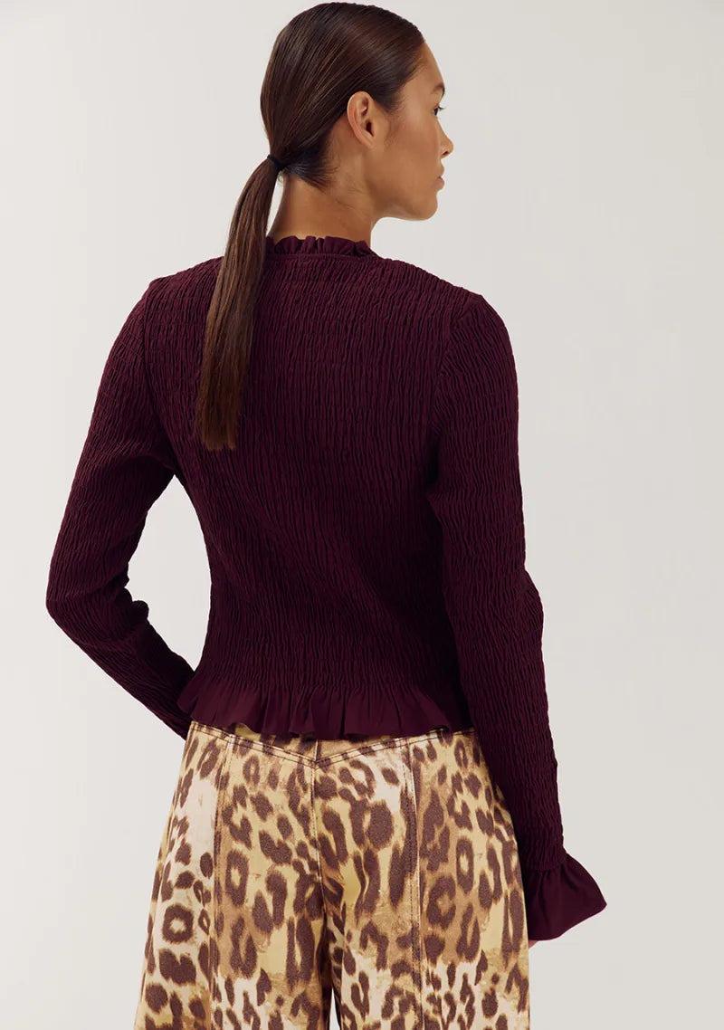 Blouse Veerle van Harper & Yve, kleur Tipsy Red