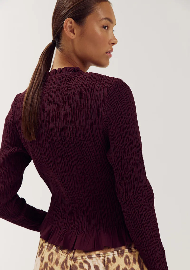 Blouse Veerle van Harper & Yve, kleur Tipsy Red