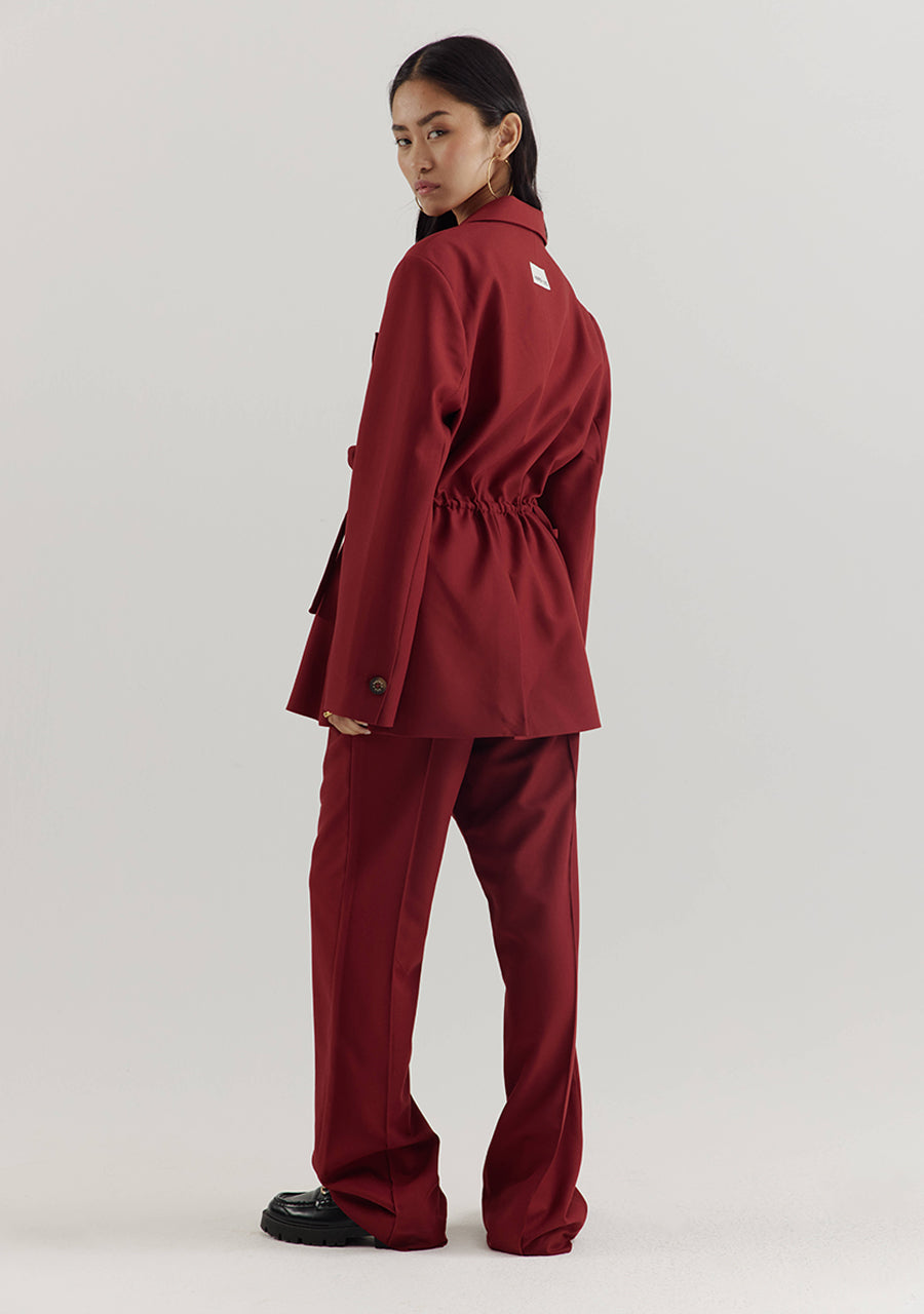 Broek Poppy van Harper & Yve, kleur Wine Berry