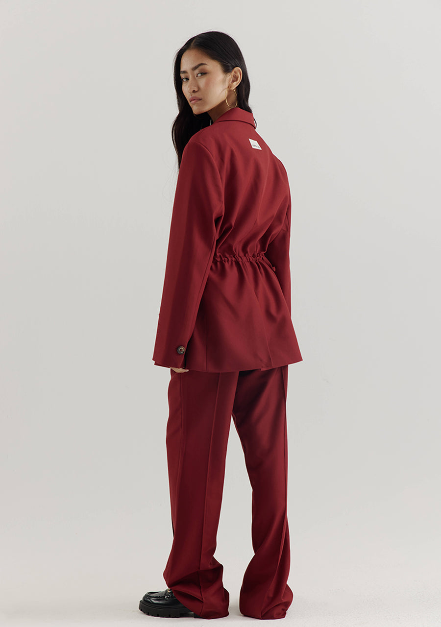 Broek Poppy van Harper & Yve, kleur Wine Berry