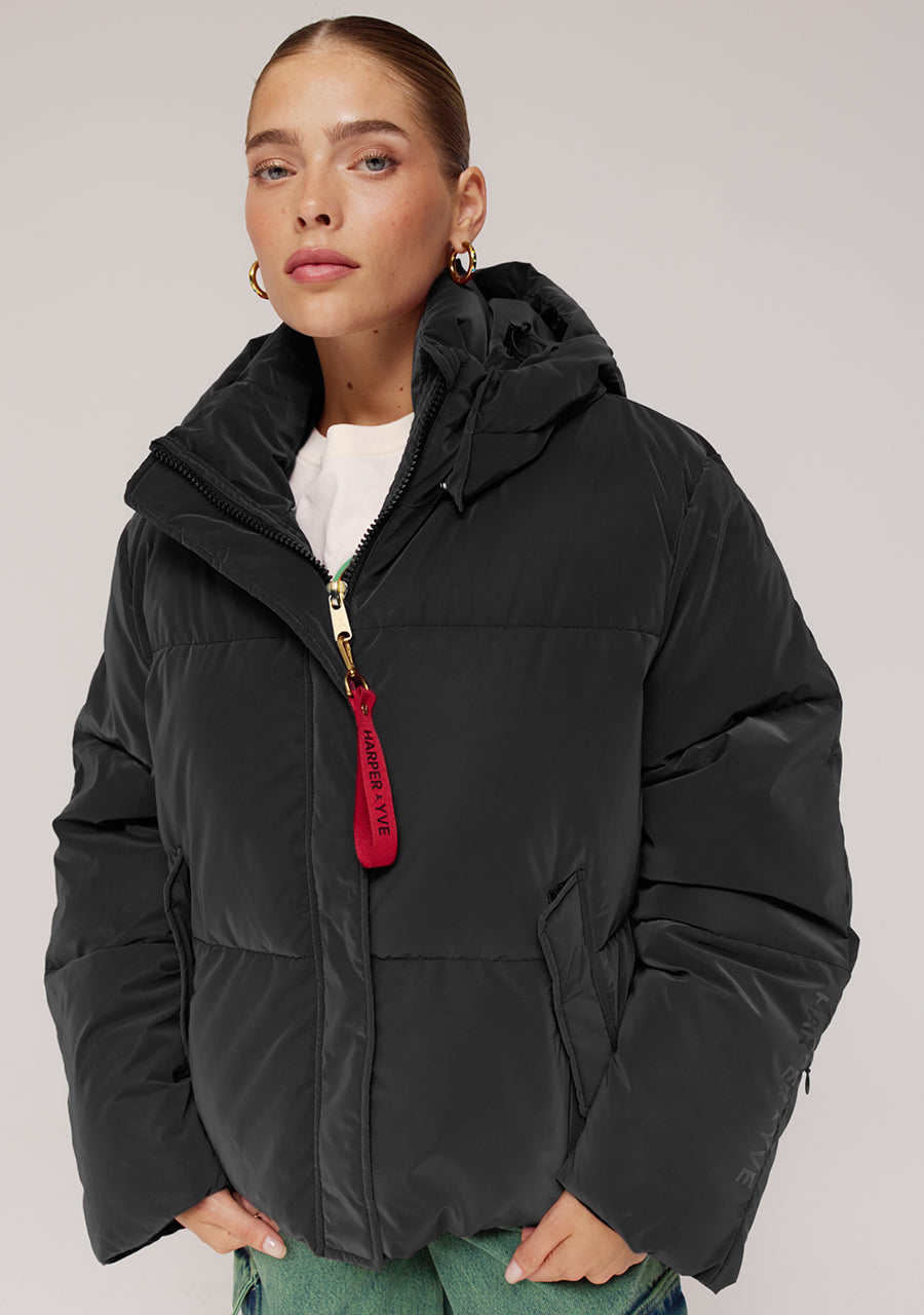 Winterjas Abbie van Harper & Yve, kleur Black