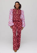 Broek Holly van Harper & Yve, kleur Pink Star- Wine Berry
