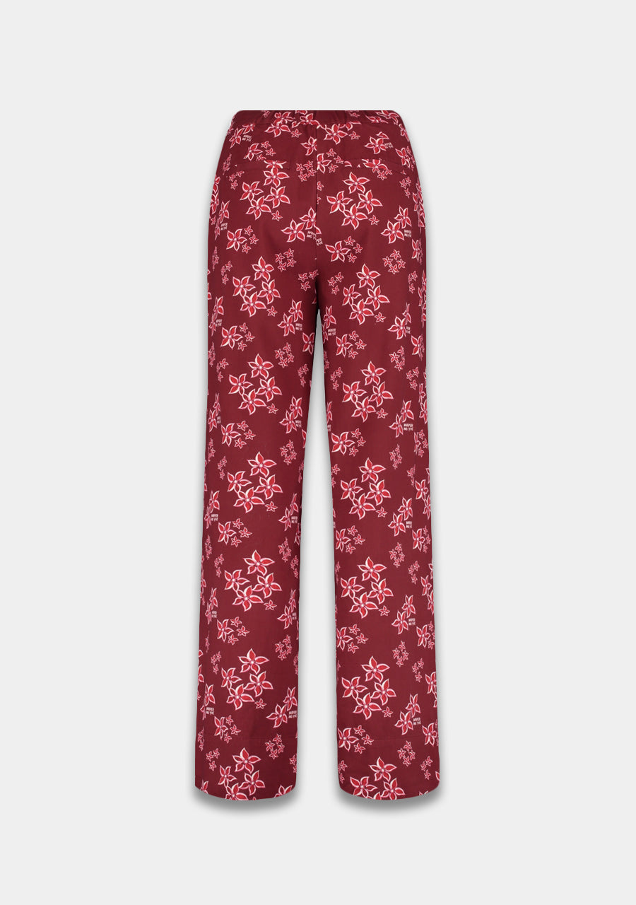 Broek Holly van Harper & Yve, kleur Pink Star- Wine Berry