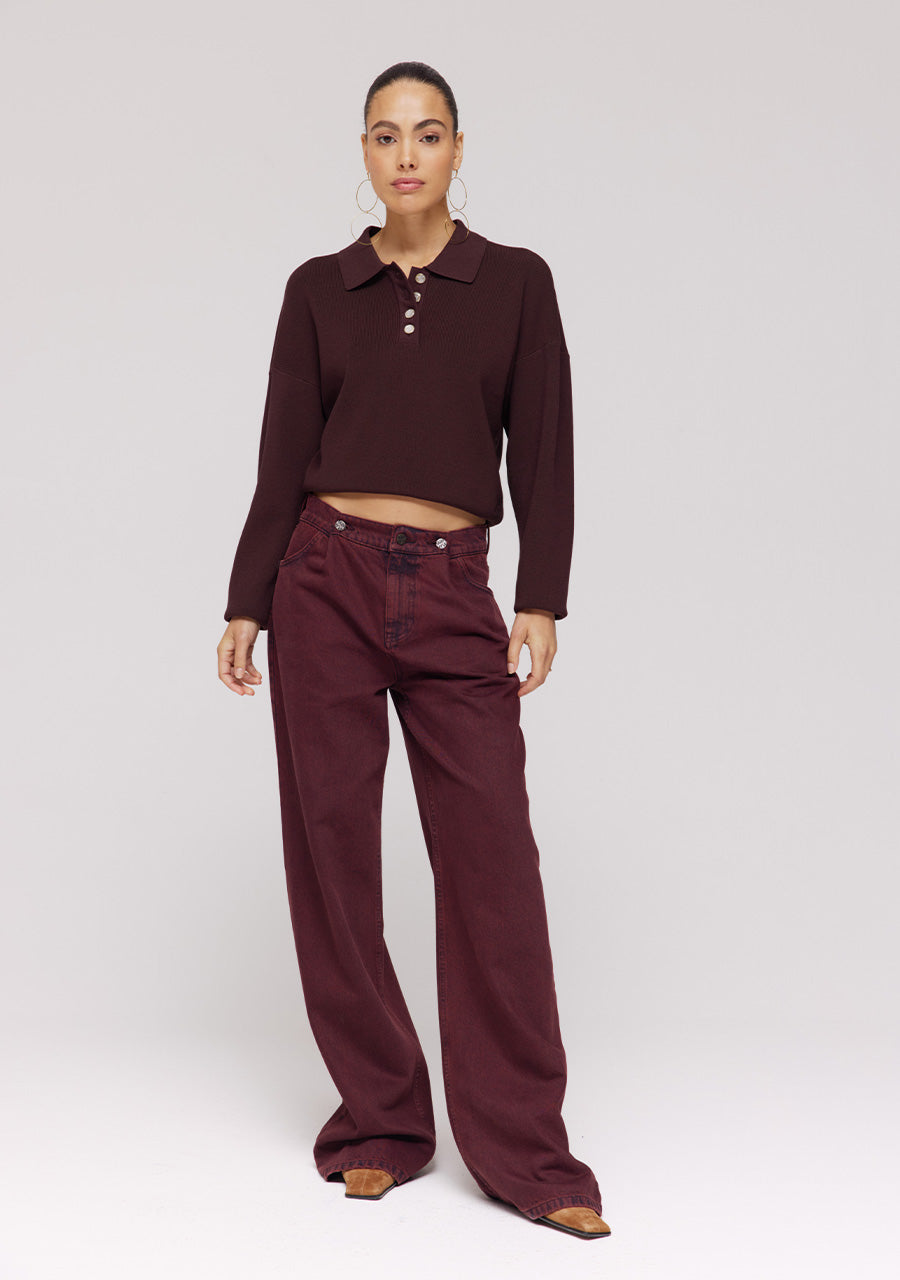 Billy Pants van Harper & Yve, kleur Wine Berry