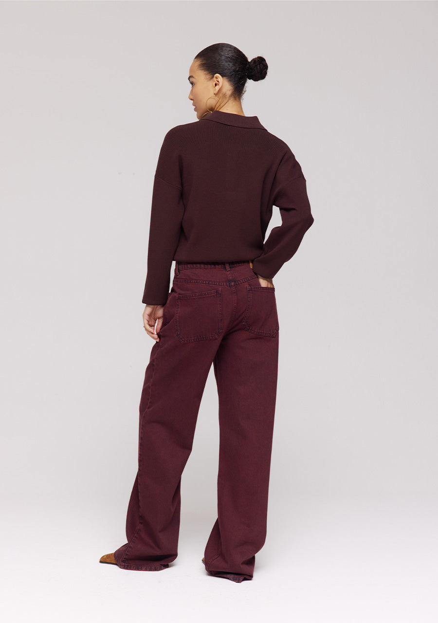 Billy Pants van Harper & Yve, kleur Wine Berry