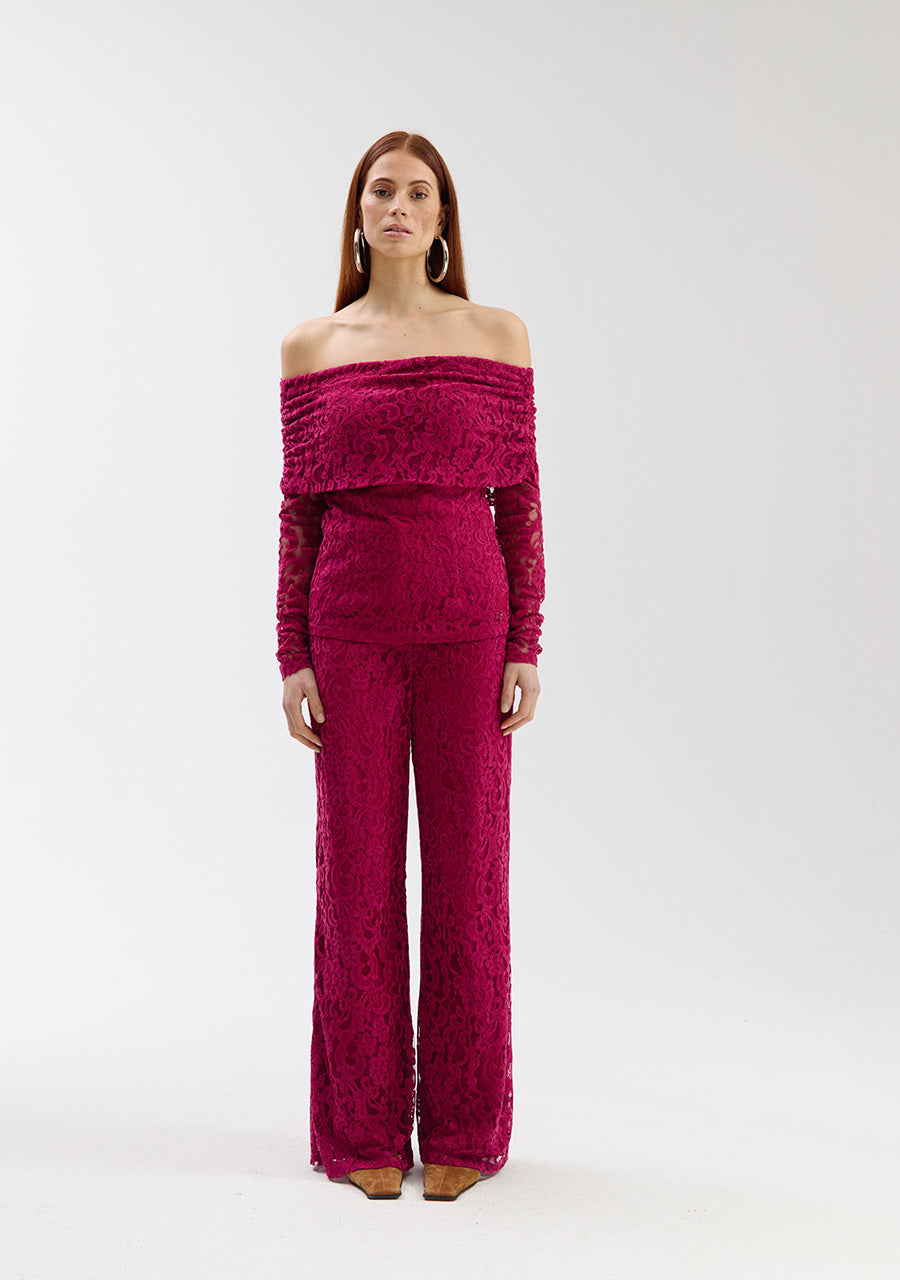 Lola Pants van Harper & Yve, kleur Sangria
