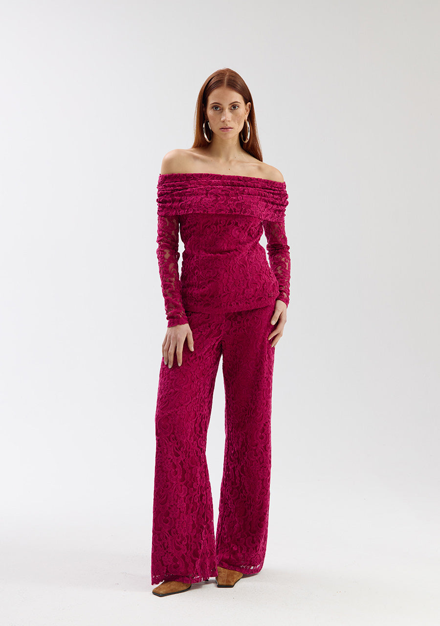 Lola Pants van Harper & Yve, kleur Sangria