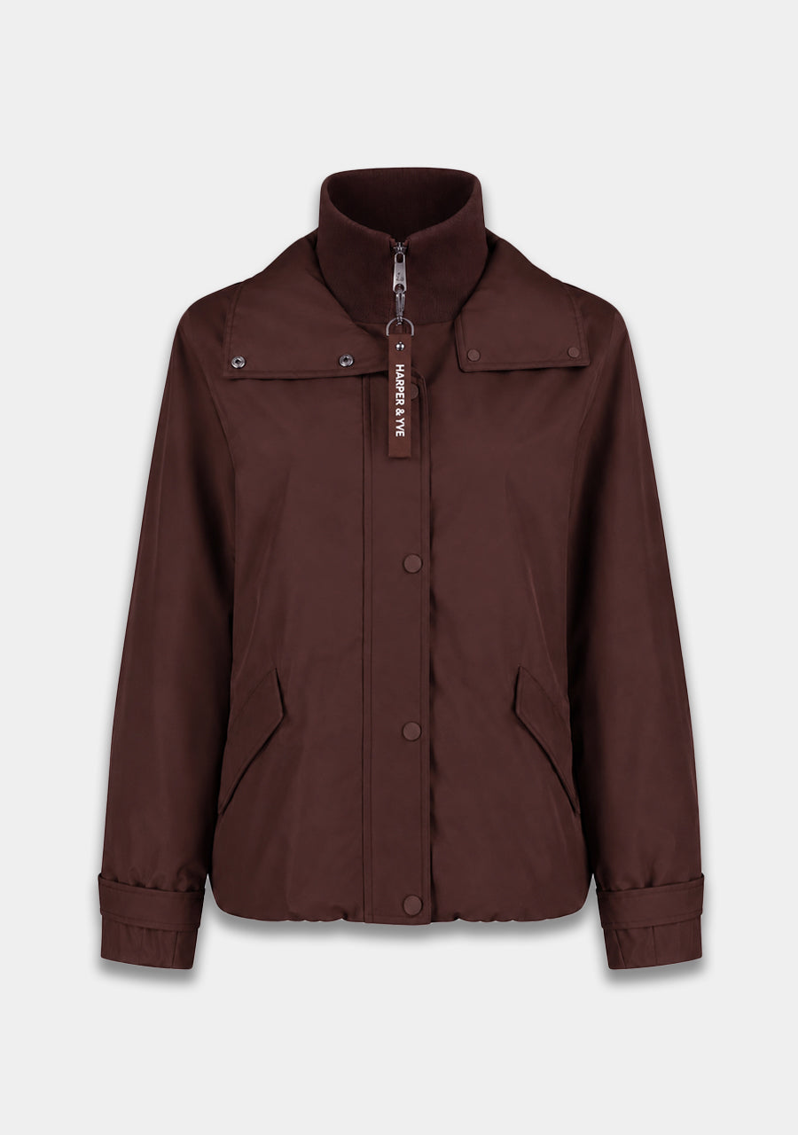 Winterjas Blaze van Harper & Yve, kleur Coffee Bean
