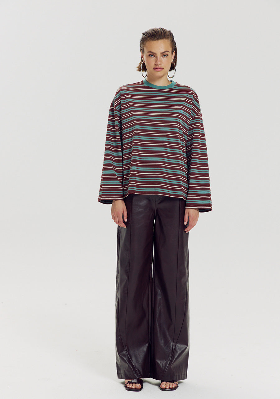 T-shirt Tommy van Harper & Yve, kleur Teal Blue Stripe