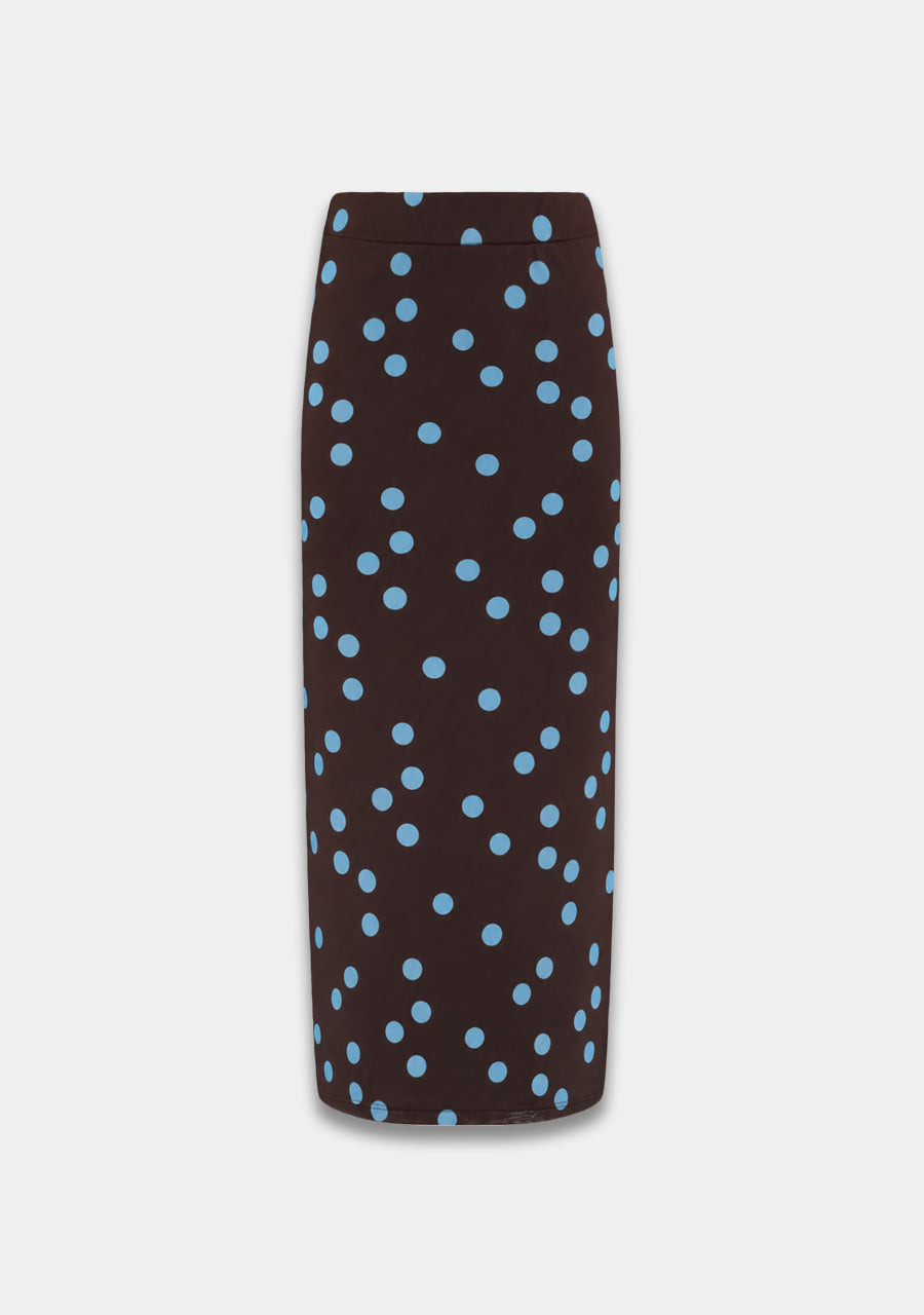 Leny Skirt van Harper & Yve, kleur Blue Polka Dot