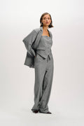 Relaxed Pants Kalea van Refined Department, kleur Light Grey
