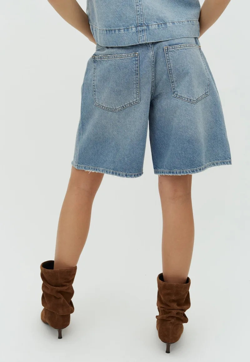 Talina-M Short van MbyM, kleur Light Blue Brushing
