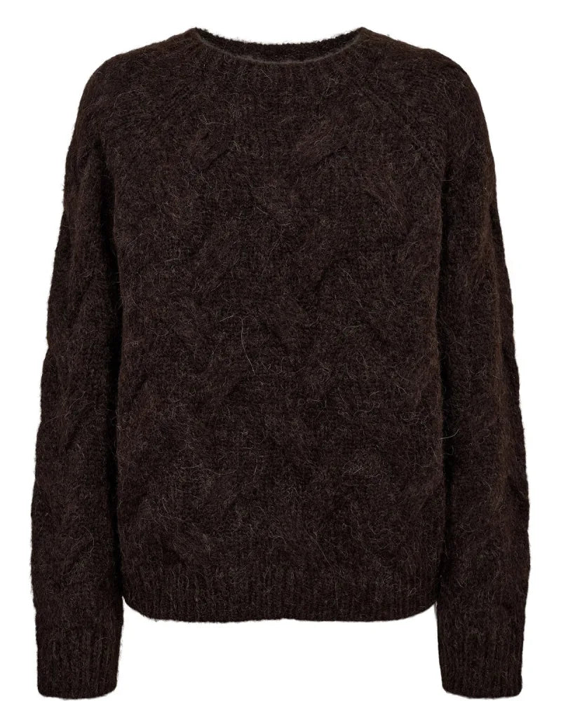 Nualmas Pullover van Nümph, kleur Black Coffee