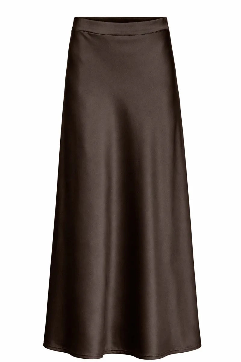 Nuamelia Skirt van Nümph, kleur Black Coffee