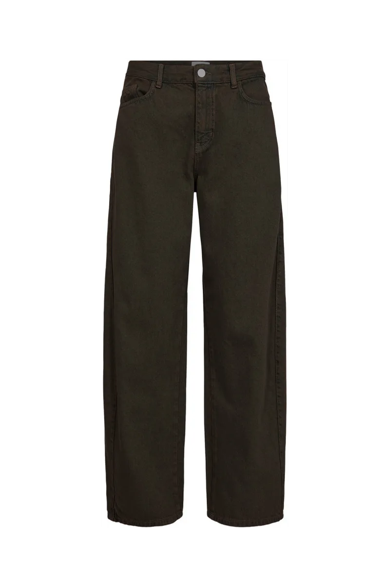Nuamsterdam Hr Barrel Jeans van Nümph, kleur Black Coffee