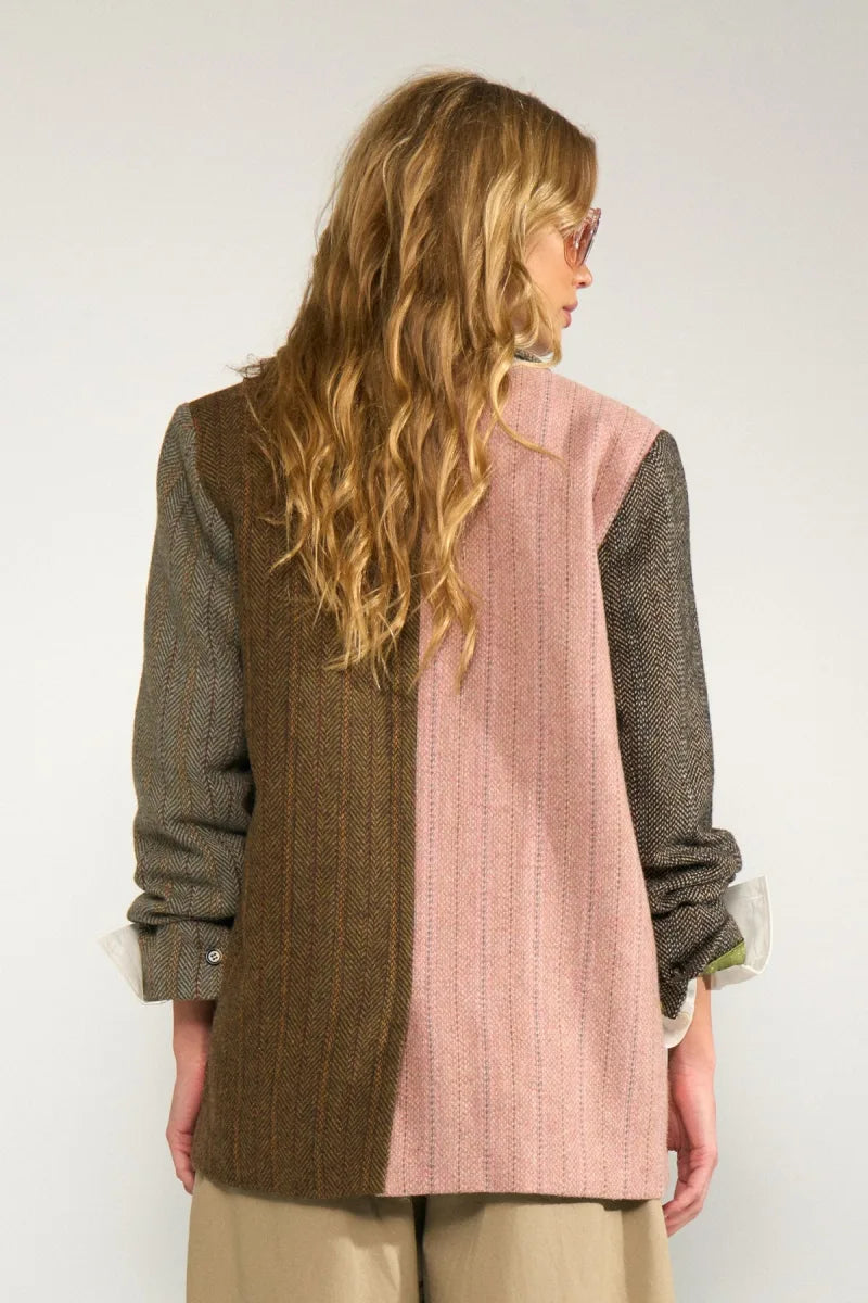 Nuavey Herringbone Blazer van Nümph, kleur Polignac