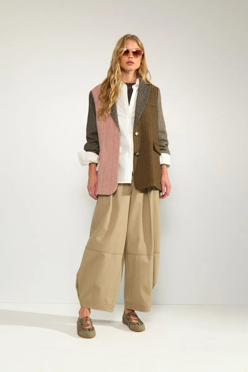 Nuavey Herringbone Blazer van Nümph, kleur Polignac
