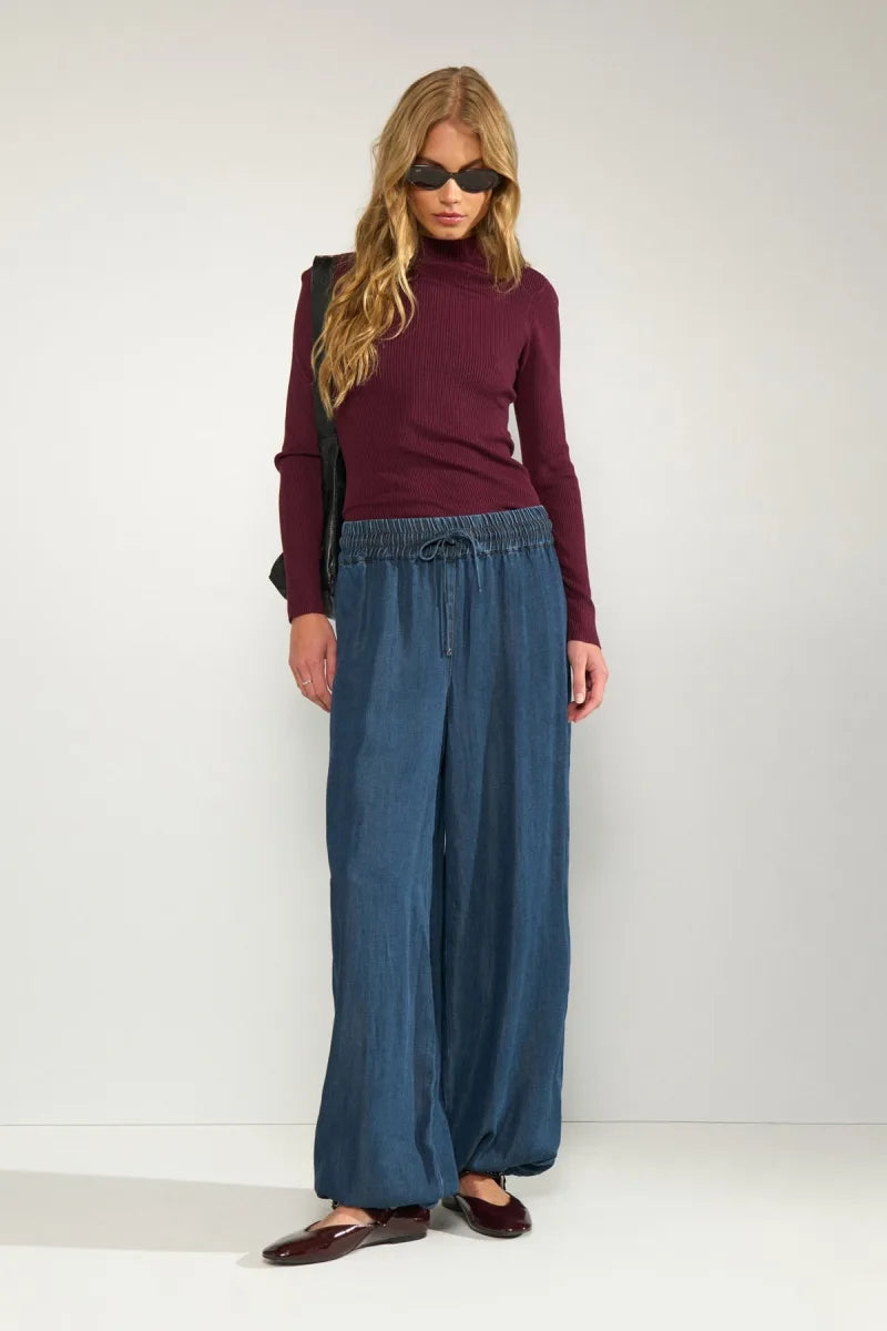 Nubia Ls Pullover van Nümph, kleur Fig
