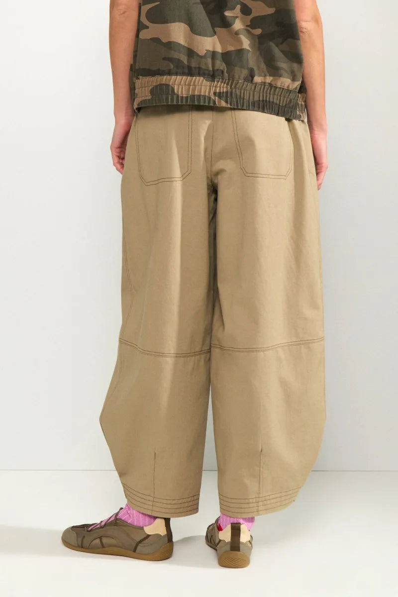 Nukatti Barrel Pants van Nümph, kleur Silv Er Mink