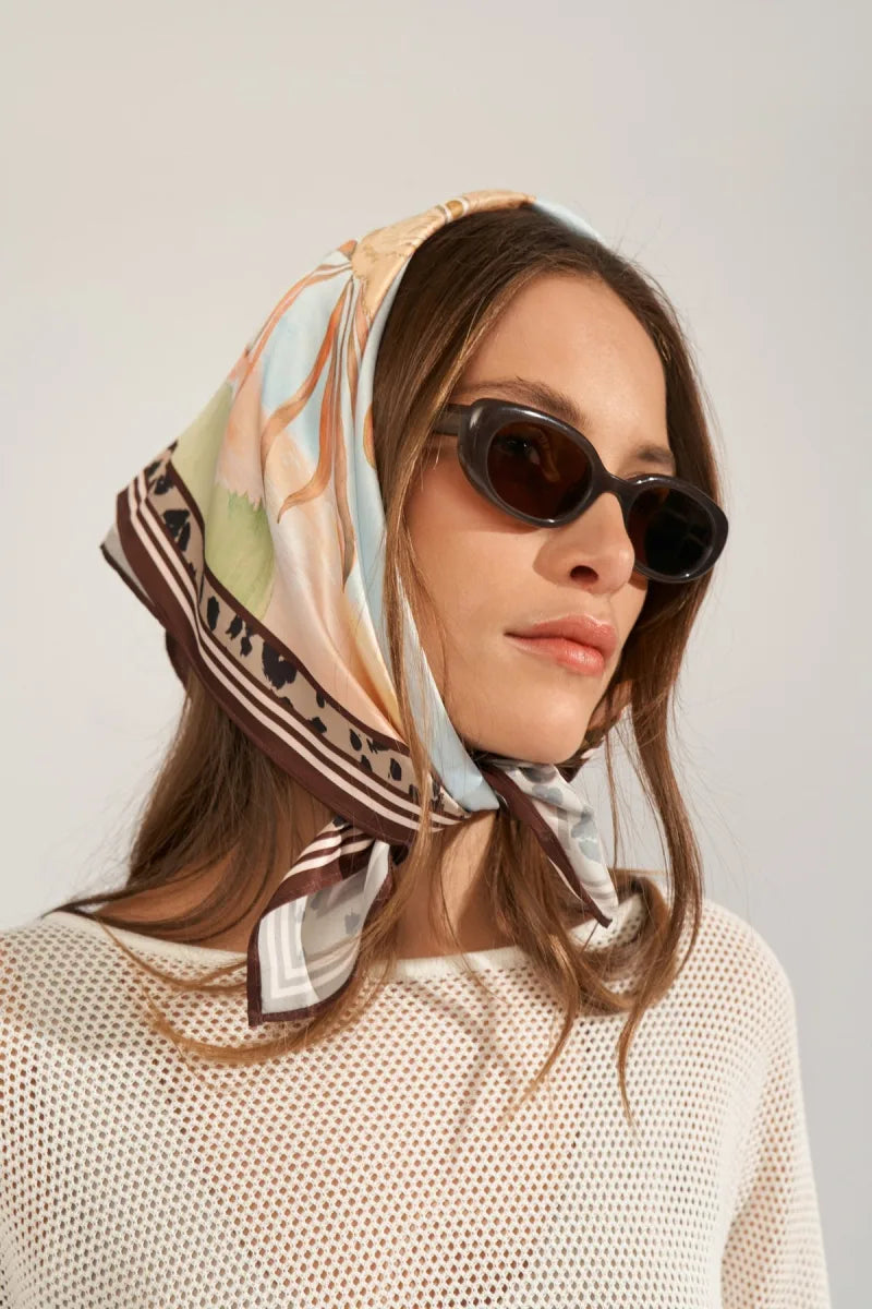 Nukayla Scarf van Nümph, kleur Airy Blue