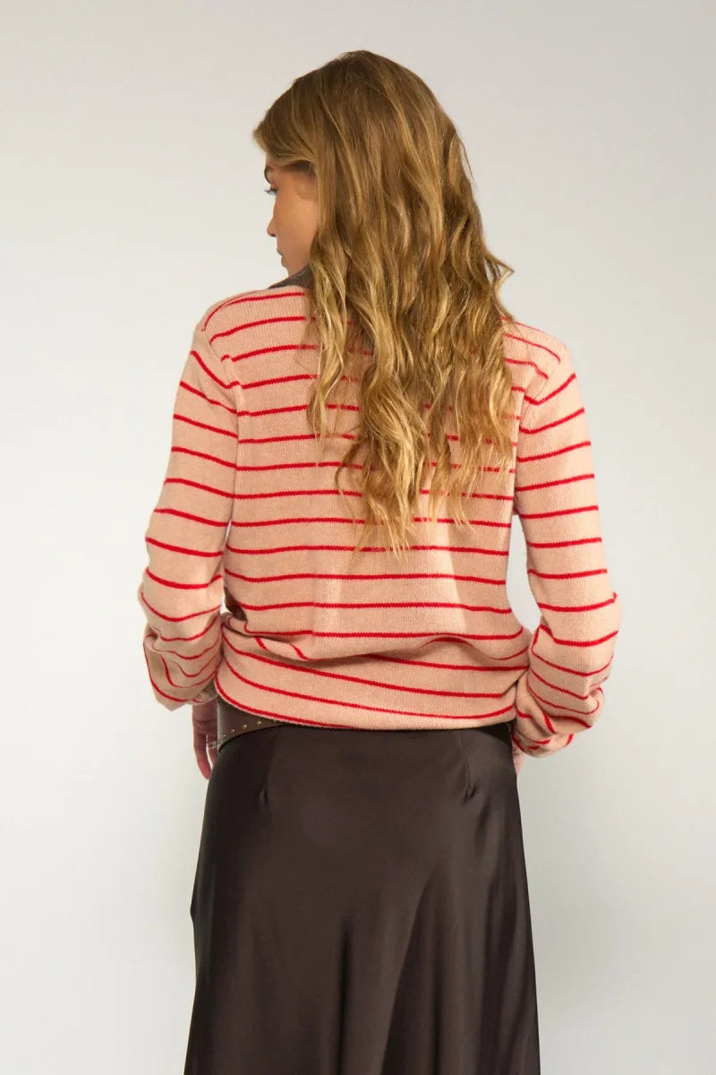 Nulucinda Stripe Pullover van Nümph, kleur Roebuck