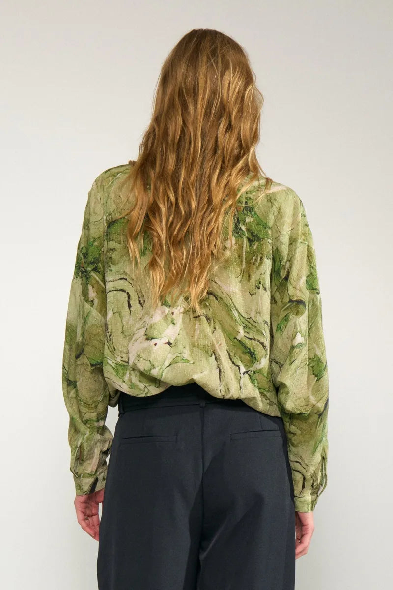 Numarla Shirt van Nümph, kleur Calla Green