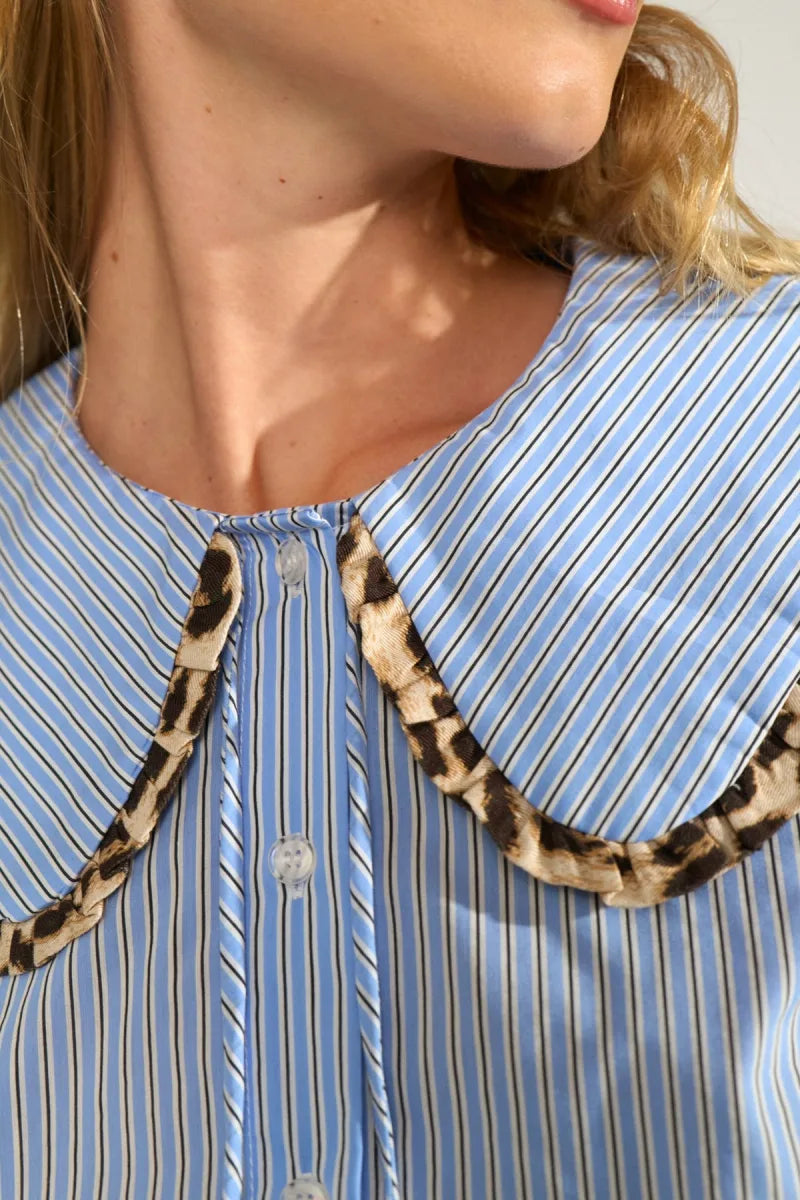 Numayana Shirt van Nümph, kleur Azurine
