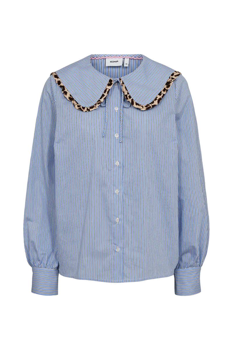 Numayana Shirt van Nümph, kleur Azurine