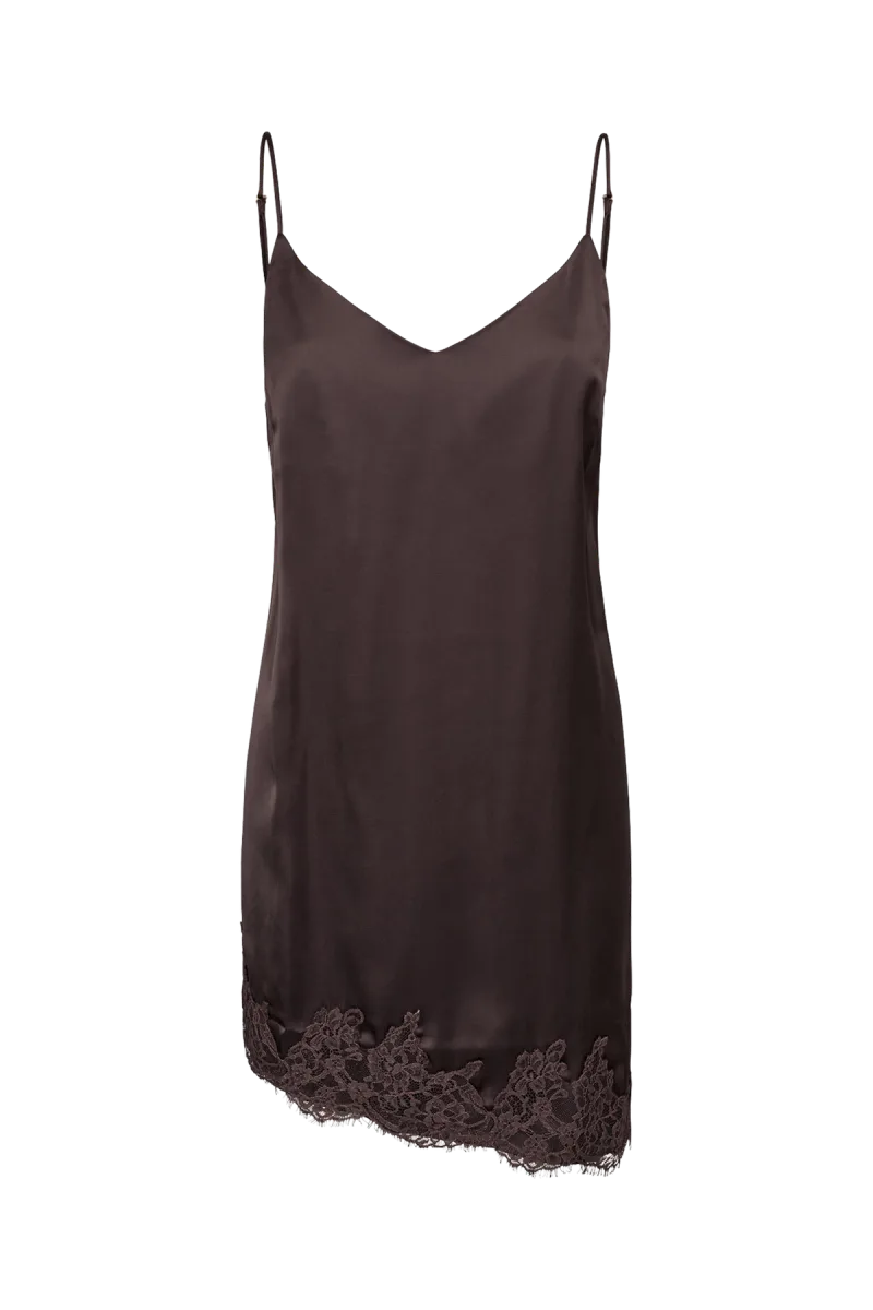 Nunadine Dress van Nümph, kleur Black Coffee