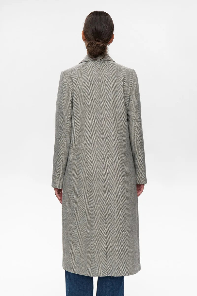 Nuraven Coat van Nümph, kleur Medium Grey Melee