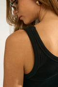 Nuriley Tank Top van Nümph, kleur Caviar