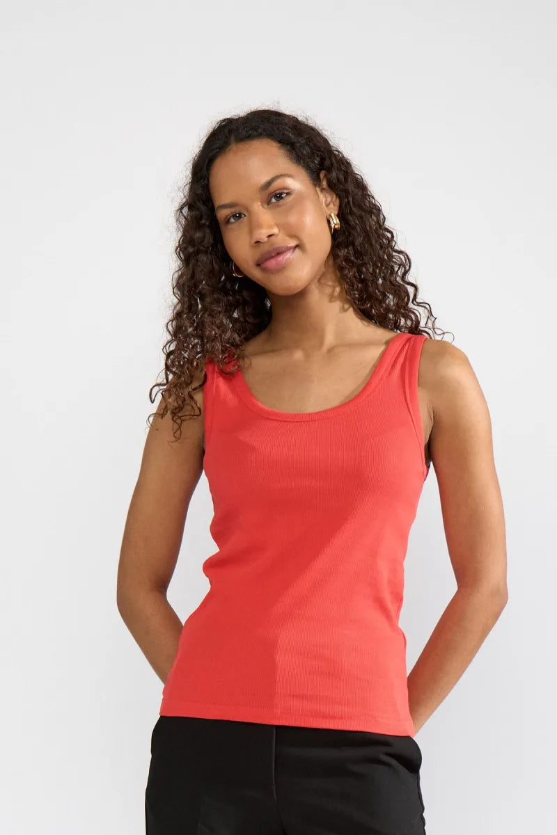 Nuriley Tank Top van Nümph, kleur High Risk Red