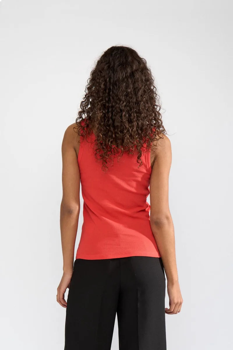 Nuriley Tank Top van Nümph, kleur High Risk Red