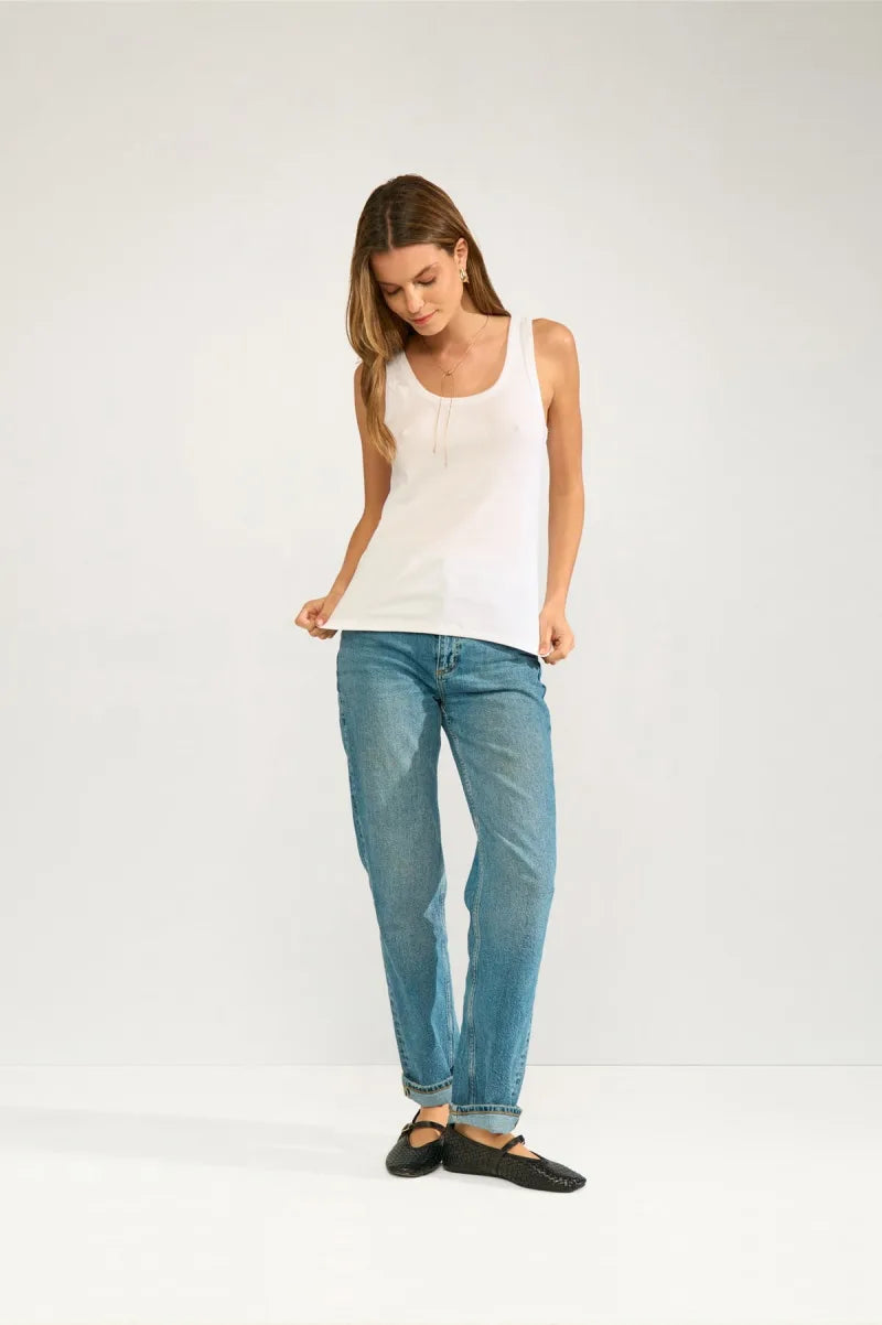 Nuriley Tank Top van Nümph, kleur Bright White