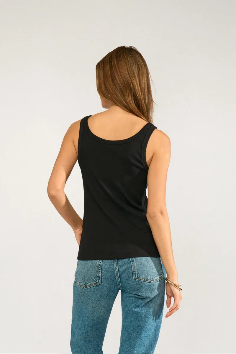 Nuriley Tank Top van Nümph, kleur Caviar