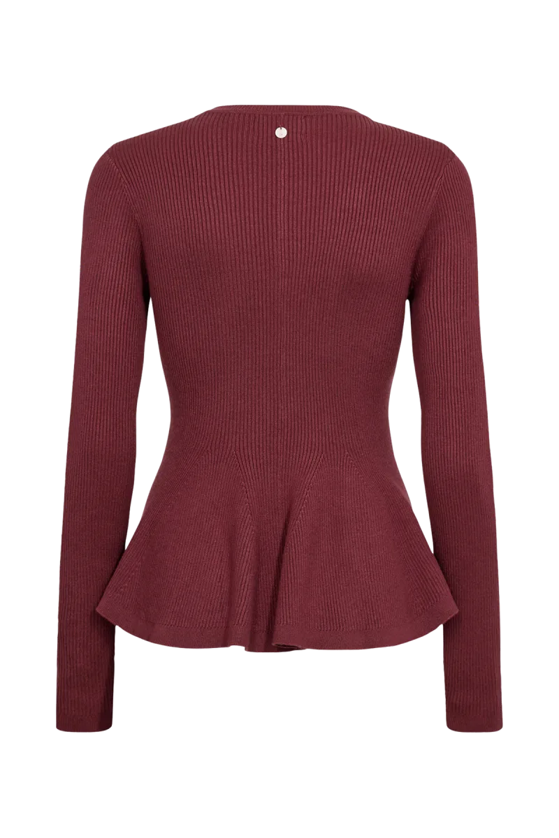 Nusira Pullover van Nümph, kleur Fig