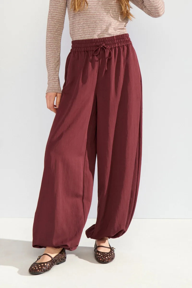 Nusvala Parachute Pants van Nümph, kleur Fig