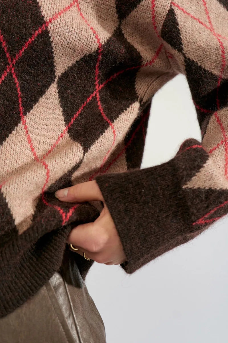 Nutikla Pullover van Nümph, kleur Goji Berry
