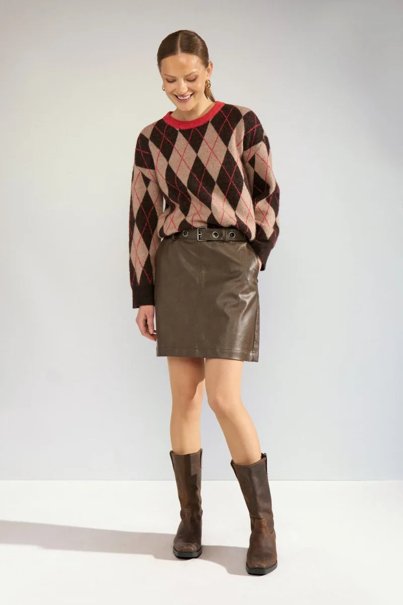 Nutikla Pullover van Nümph, kleur Goji Berry